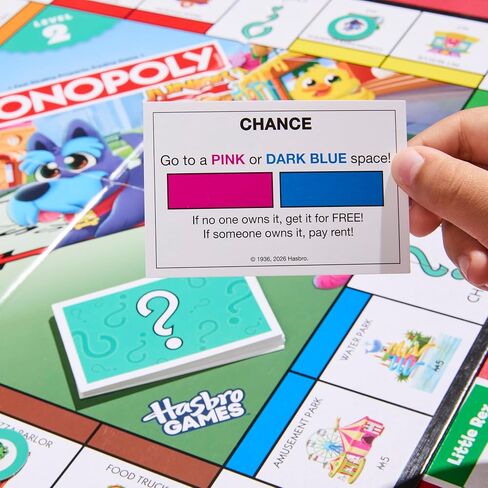 Monopoly Junior Board Game (2026 Edition) | 2 Games in 1 for Younger Kids, 2-Sided Board | Ages 4+ | 2-4 Players | 20 Mins. | Gifts for Preschoolers in Saudi Arabia