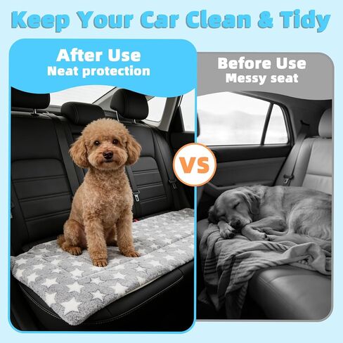 SpaceTime Dog Car Seat Cover for Back Seat,54''x24.8" Thickened Backseat Dog Cover,Non-Slip Back Seat Pet Cover for Dogs,Washable Backseat Cover for Dogs in Car,Car Seat Protector Fits Car Truck SUV in Kuwait