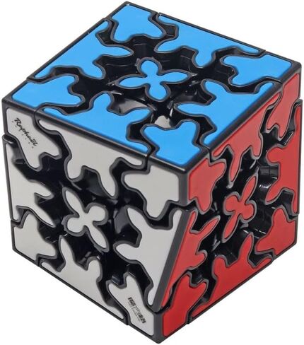 Cuberspeed 3x3 Gear Cube Speed Cube Black with Tiles Stickerless Gear 3x3 Magic Cube 3D Puzzle Twisty 3D Puzzle Brain Teasers Puzzles Toys in Saudi Arabia