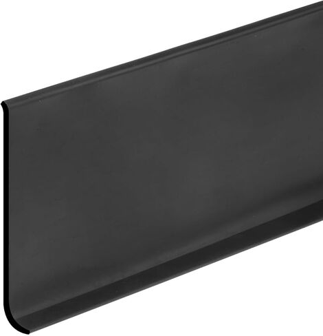 HARFINGTON 10ft x 4" Baseboard Trim Peel and Stick Wall Flexible Molding Trims, Self Adhesive PVC Cove Base Baseboards for Walls Corner, Black in Saudi Arabia