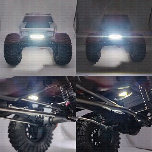 Front Bumper Light Chassis Lights for AXIAL 1/10 SCX10 III Coyote RC Car Headlights Lighting Kit (1) in Saudi Arabia