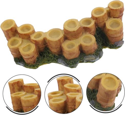 BESPORTBLE Turtle Tank Basking Platform Reptile Accessories Resin Stump Lizard Climbing Area in Saudi Arabia