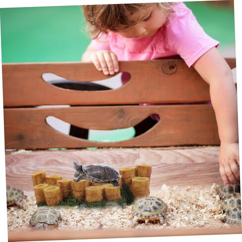 BESPORTBLE Turtle Tank Basking Platform Reptile Accessories Resin Stump Lizard Climbing Area in Saudi Arabia