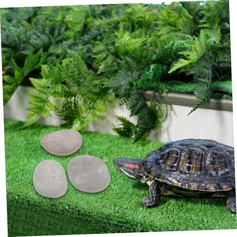 TOYANDONA 3pcs Reptile Basking Stones for Turtle Tanks Natural Platform for Turtles and Reptiles for Aquariums and Terrariums Random Colors in Saudi Arabia