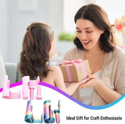 Diamond Painting Canvas Roll Holder Kit- Adjustable Table Clamp for DIY Craft and Gift, Anti-Roll & Space-Saving Organizer (Colorful) in Saudi Arabia