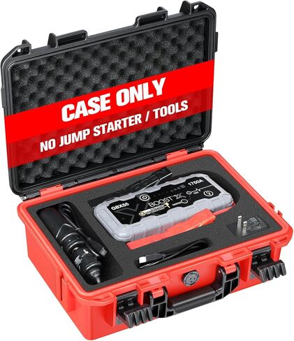 Case for NOCO Boost X GBX55: Waterproof Carrying Case for 1750A UltraSafe Jump Starter | Portable Storage Box with Custom Foam for 12V Lithum Battery Booster Pack Cables & Accessories ( Case Only ) in Saudi Arabia