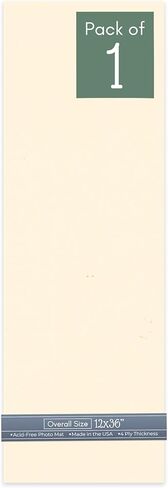 CountryArtHouse Bamboo Beige 12x36 Uncut Art Mat Board - No Opening - 1 Mat in Saudi Arabia