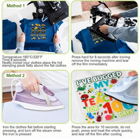 TaoBary 6 قطع DIY 100 يوم من النقل المدرسي، حديد على الرقع، يونيكورن قوس قزح، مكواة حرارية على رقع للملابس، ملصقات قابلة للغسل لحقيبة الملابس DIY، إكسسوارات الحرف اليدوية (متنوعة) in Saudi Arabia