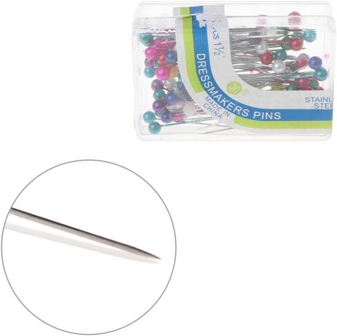 100pcs Dressmaking Pins Quilting Sewing Craft Positioning Colourful Straight for Dressmaking Straight Practical in Saudi Arabia