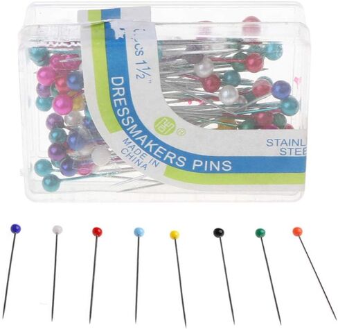 100pcs Dressmaking Pins Quilting Sewing Craft Positioning Colourful Straight for Dressmaking Straight Practical in Saudi Arabia