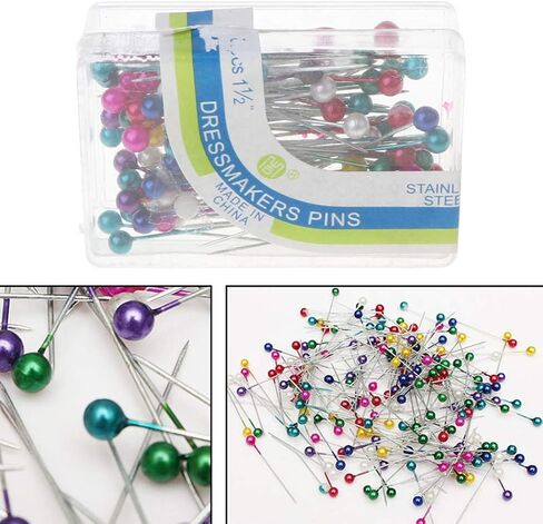 100pcs Dressmaking Pins Quilting Sewing Craft Positioning Colourful Straight for Dressmaking Straight Practical in Saudi Arabia