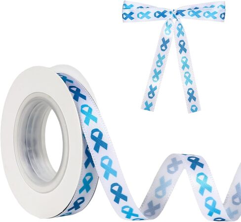 Autism Awareness Ribbon 3/8 Inch 10 Yard Puzzle Pieces Ribbon Grosgrain Autism Awareness Month Accessories Decorations Products for Gift Wrapping Wreath Hair Bows Making DIY Craft Party Supplies in Saudi Arabia