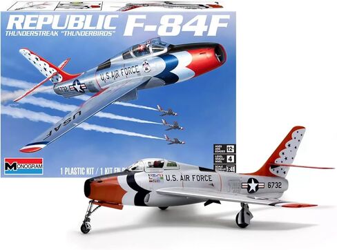 ريفيل 85-5996 ريبابليك F-84F ثاندرستريك ثندربيردز بمقياس 1:48 75 قطعة من مستوى المهارة 4 نموذج مجموعة بناء الطائرة in Saudi Arabia