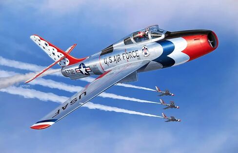 ريفيل 85-5996 ريبابليك F-84F ثاندرستريك ثندربيردز بمقياس 1:48 75 قطعة من مستوى المهارة 4 نموذج مجموعة بناء الطائرة in Saudi Arabia