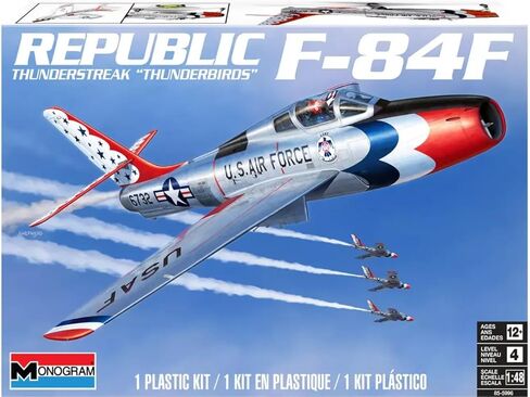 ريفيل 85-5996 ريبابليك F-84F ثاندرستريك ثندربيردز بمقياس 1:48 75 قطعة من مستوى المهارة 4 نموذج مجموعة بناء الطائرة in Saudi Arabia