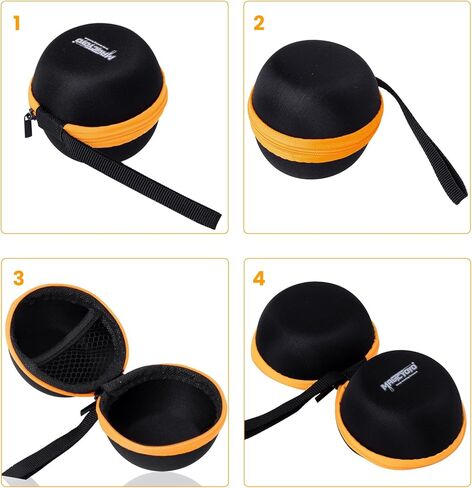 MAGICYOYO Yoyo Ball Storage Bag-Black Orange, Professional Yoyo Caser, Yo-Yo Carry Bag with Hand Strap for Outdoor Equipment Protective Bag with Interior Zip Mesh in Saudi Arabia