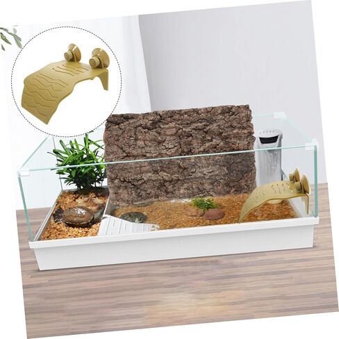 Toyvian Floating Turtle Basking Platform Spacious Climbing Ramp and Resting Terrace for Aquatic Turtles for Aquarium Decoration and Reptile Enclosures in Saudi Arabia