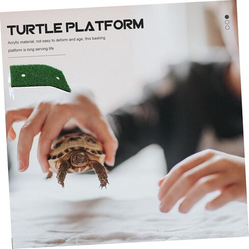 SUPVOX Turtle Supply قطعتان من المنحدرات القابلة للإزالة مقاومة للاهتراء منصات التشمس الزخرفية صخور خزان الزواحف ملحقات خزان السلاحف لون عشوائي in Kuwait