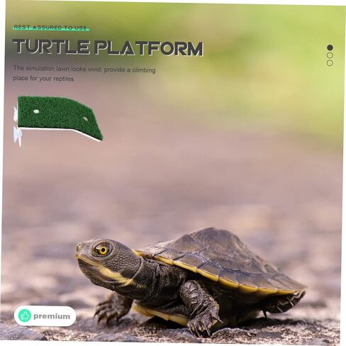 SUPVOX Turtle Supply قطعتان من المنحدرات القابلة للإزالة مقاومة للاهتراء منصات التشمس الزخرفية صخور خزان الزواحف ملحقات خزان السلاحف لون عشوائي in Kuwait