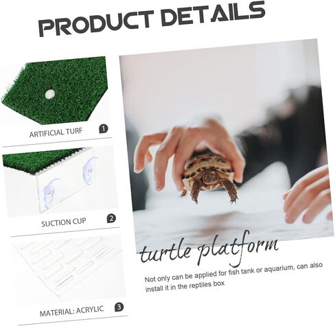 SUPVOX Turtle Supply قطعتان من المنحدرات القابلة للإزالة مقاومة للاهتراء منصات التشمس الزخرفية صخور خزان الزواحف ملحقات خزان السلاحف لون عشوائي in Kuwait