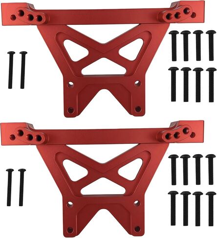 Aluminum Front & Rear Shock Tower Mounts Upgrade for 1/10 T-Maxx/E-Maxx RC Cars, 1/10 REVO 3.3, T-Maxx 3.3 – Replacement Part #4917R (Blue) in Kuwait