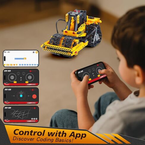 5 في 1 RC ألعاب البناء حفارة تكنيك مجموعات بناء كتلة للبالغين الذين تتراوح أعمارهم بين 8-14، مجموعات نماذج المركبات الهندسية للمدينة مع جهاز التحكم عن بعد، هدية عيد ميلاد STEM للأولاد in Saudi Arabia