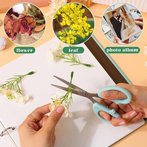 Tofficu Flower Preservation Books Pressed Flower Log Book, Paper Botanical Album for Wedding Keepsakes, Scrapbooking, Floral Crafts Specimen Storage, Loose-leaf Design for Home, School, Studio in Saudi Arabia