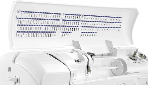 مجموعة ماكينة الخياطة المحوسبة Brother Innov-ís Pacesetter PS500 - تتضمن حزمة زينة للقدم من Brother 5 + Mr. Vac & Mrs. Sew - جاهز، جاهز، فيديو الخياطة in Kuwait