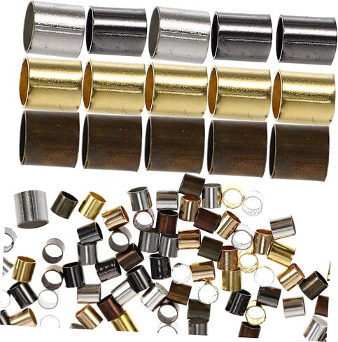 Crimp Tube Beads DIY Jewelry Making Supplies Spacer Beads for Jewelry Chain in Saudi Arabia
