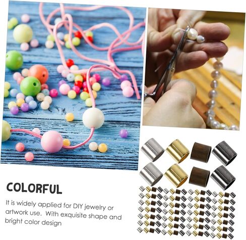 Crimp Tube Beads DIY Jewelry Making Supplies Spacer Beads for Jewelry Chain in Saudi Arabia