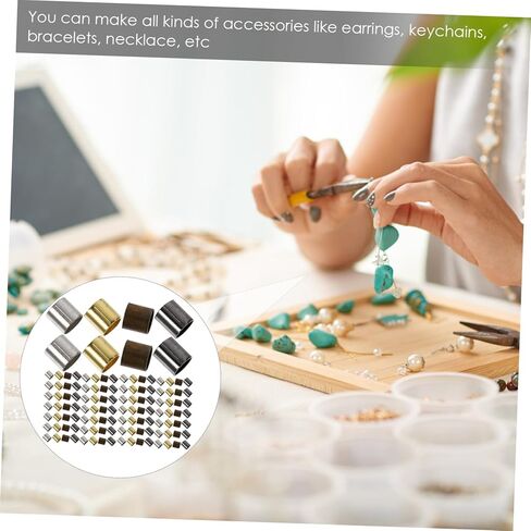 Crimp Tube Beads DIY Jewelry Making Supplies Spacer Beads for Jewelry Chain in Saudi Arabia