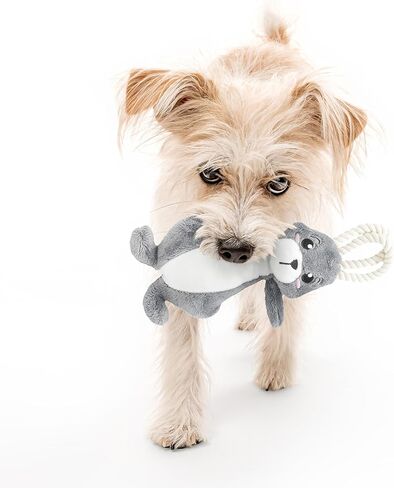 Dog Toys | Plush Toy Arctic Hare Stuffed Animal for Dogs | Small Eco Friendly Toy - Easy to Clean and Made from Non Toxic Materials in Saudi Arabia