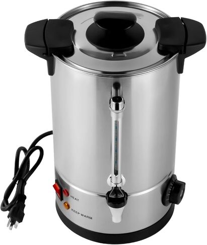 جرة القهوة التجارية، 50 كوب 8 لتر/2.11 جالون من الفولاذ المقاوم للصدأ، موزع القهوة، ماكينة صنع القهوة، جرة الماء الساخن للمنزل والمكتب وحفلات الزفاف in Kuwait