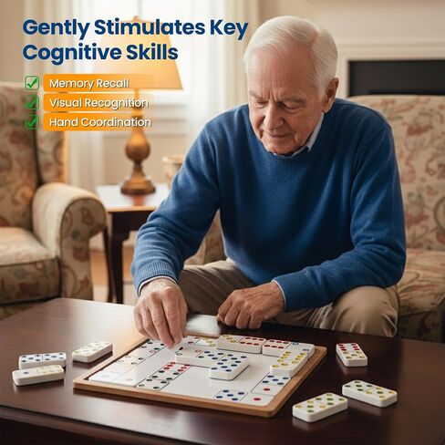 Dementia Activities for Seniors, Dominos Activity Kits for Dementia Patients, Memory Puzzle Games for Adults with Alzheimers, Dementia Products & Gifts for People with Dementia, Elderly Men & Women in Saudi Arabia
