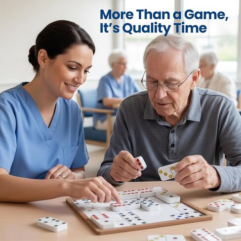 Dementia Activities for Seniors, Dominos Activity Kits for Dementia Patients, Memory Puzzle Games for Adults with Alzheimers, Dementia Products & Gifts for People with Dementia, Elderly Men & Women in Saudi Arabia