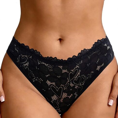 Womens Lace Panty Sexy Women's Underwear Cheeky Panty for Ladies Floral Lace Panties in Saudi Arabia