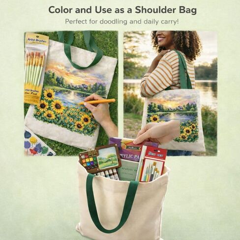 مجموعة طلاء مائية صغيرة محمولة - مجموعة مدمجة مناسبة للسفر مع فرش ألوان مائية، لوحة ألوان مائية، دفتر رسم صغير، وورق ألوان مائية للفنانين والمبتدئين وعشاق السفر in Kuwait