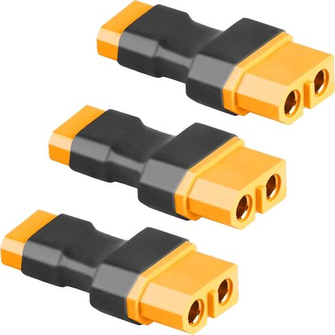 3pcs XT60 Female to XT30 Male Adapte Wireless Connector Plug for RC FPV Drone Car Lipo NiMH Battery Charger ESC in Saudi Arabia