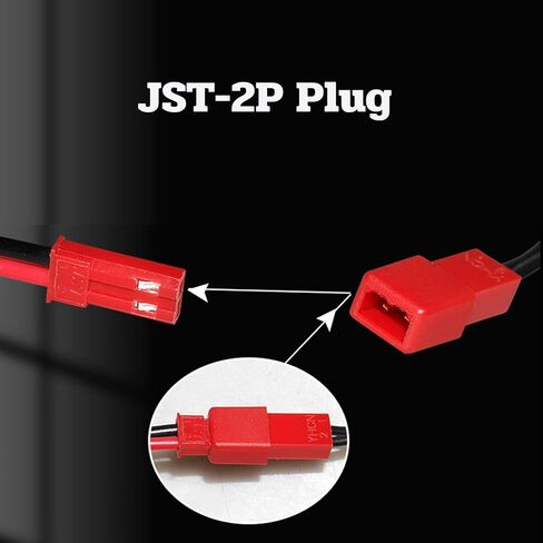قطعتان من كابل شاحن ليبو USB 3.7 فولت مع موصل قابس SM-2P لألعاب RC، متوافق مع شاحنة التحكم عن بعد في سيارة RC وشاحن بطارية ليثيوم أيون كوادكوبتر (3.7 فولت JST-2P) in Saudi Arabia
