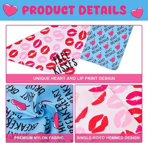 2 Pack Valentines Bandana for Dogs Holiday Bandana Love Bibs Accessories Triangle Bibs Sweetheart Pet Scarf for Dog in Saudi Arabia
