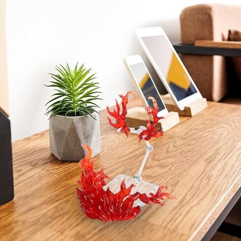POPETPOP Fire Special Effect Bracket with Action Figure Stand 3 Inch Lightweight Plastic Display Rack for Collectible Figures and Doll Accessories in Saudi Arabia