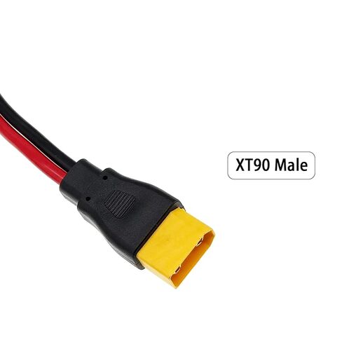 10AWG XT90 كابل تمديد XT90 أنثى إلى ذكر موصل، XT90 موصلات لمحطة الطاقة الشمسية المحمولة لوحة طاقة شمسية بطارية RC (1M/3.2FT) in Kuwait