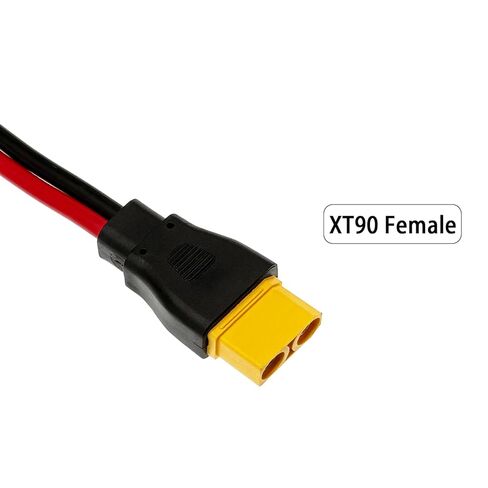 10AWG XT90 كابل تمديد XT90 أنثى إلى ذكر موصل، XT90 موصلات لمحطة الطاقة الشمسية المحمولة لوحة طاقة شمسية بطارية RC (1M/3.2FT) in Kuwait