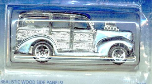 Hot Wheels 1996-421 '40s Woodie 2 Of 4 Silver Series II 1:64 Scale by Mattel, Inc. in Saudi Arabia