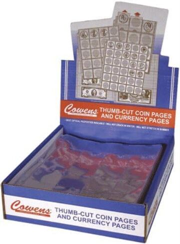 Coin Pages For 2 1/2 x 2 1/2 Coin Flips (Qty= 10 Pages) . in Saudi Arabia