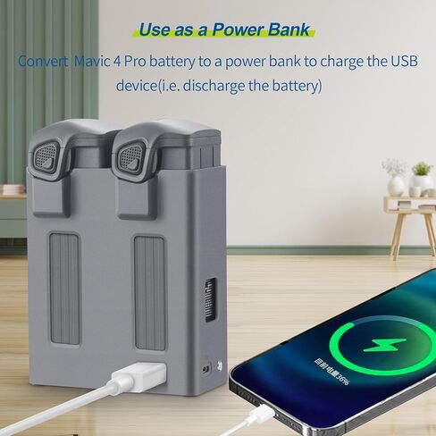 Dual Battery Charger Hub for DJI Mavic 4 Pro Drone, Fast Charging Intelligent Battery Charging Hub Compatible with DJI Mavic 4 Pro in Saudi Arabia