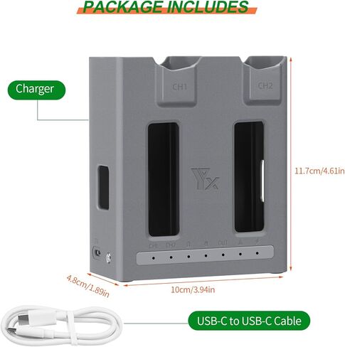 Dual Battery Charger Hub for DJI Mavic 4 Pro Drone, Fast Charging Intelligent Battery Charging Hub Compatible with DJI Mavic 4 Pro in Saudi Arabia