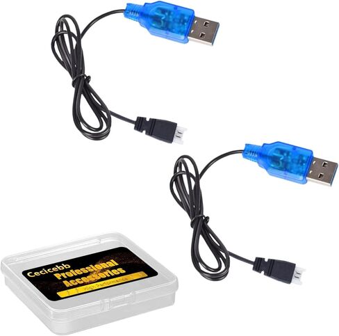 1S Lipo 3.7V Charger Cable with Molex Connector Plug for SYMA and Holystone Quadcopters, Aircraft Models and Mini RC Drones Battery in Saudi Arabia