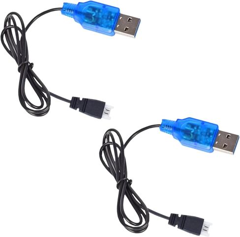 1S Lipo 3.7V Charger Cable with Molex Connector Plug for SYMA and Holystone Quadcopters, Aircraft Models and Mini RC Drones Battery in Saudi Arabia