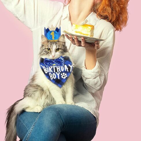 مجموعة ربطة عنق باندانا لحفلات أعياد الميلاد للقطط، زينة عيد ميلاد وملابس للقطط والقطط الصغيرة، مستلزمات أعياد ميلاد الحيوانات الأليفة in Kuwait
